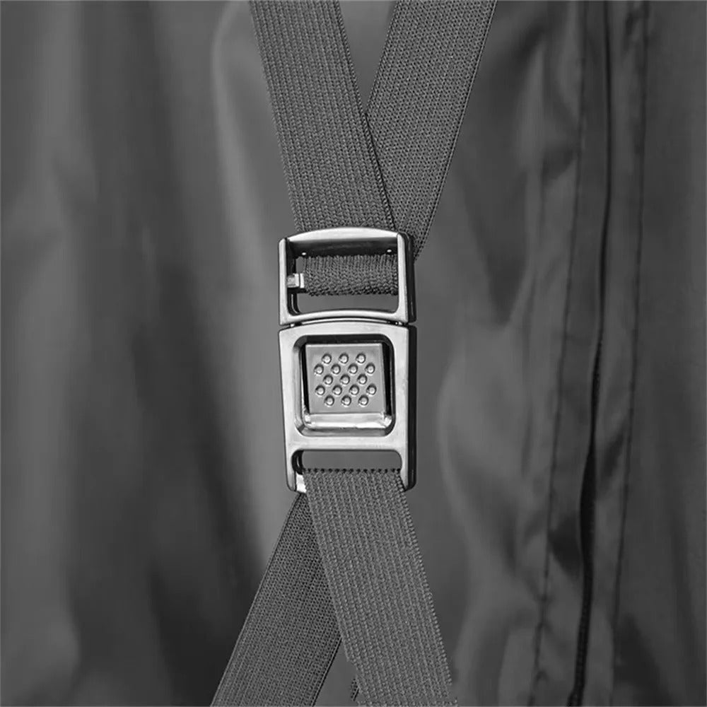 Purple hard-shell suitcase set with diagonal lines and spinner wheels